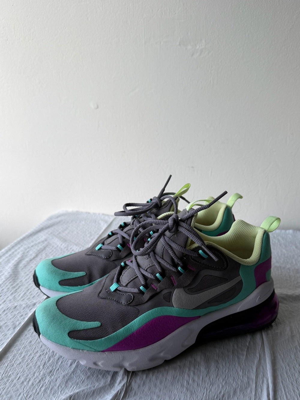 Nike Kids Gray Teal Purple Sneakers